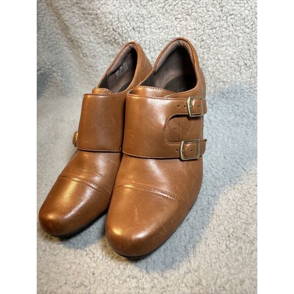 CLARKS Bendables Women's Double Monk Strap Ankle Boot Booties 10M - Picture 6 of 16